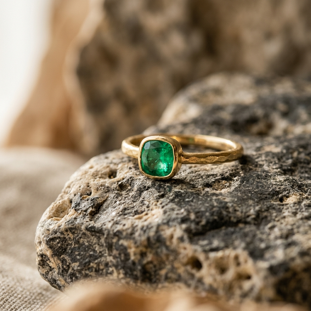 Minimal gemstone rings
